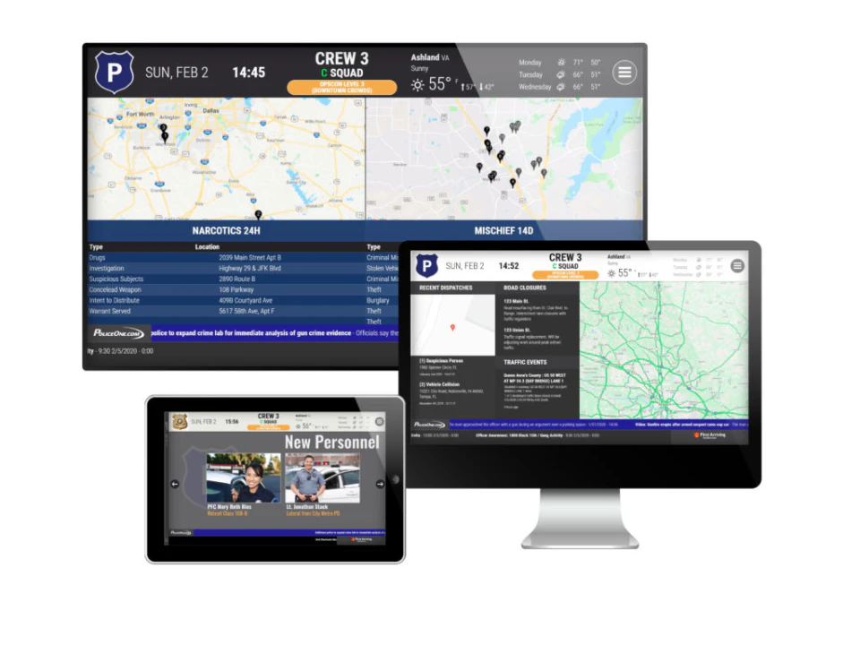 screenshot of First Arriving Dashboards